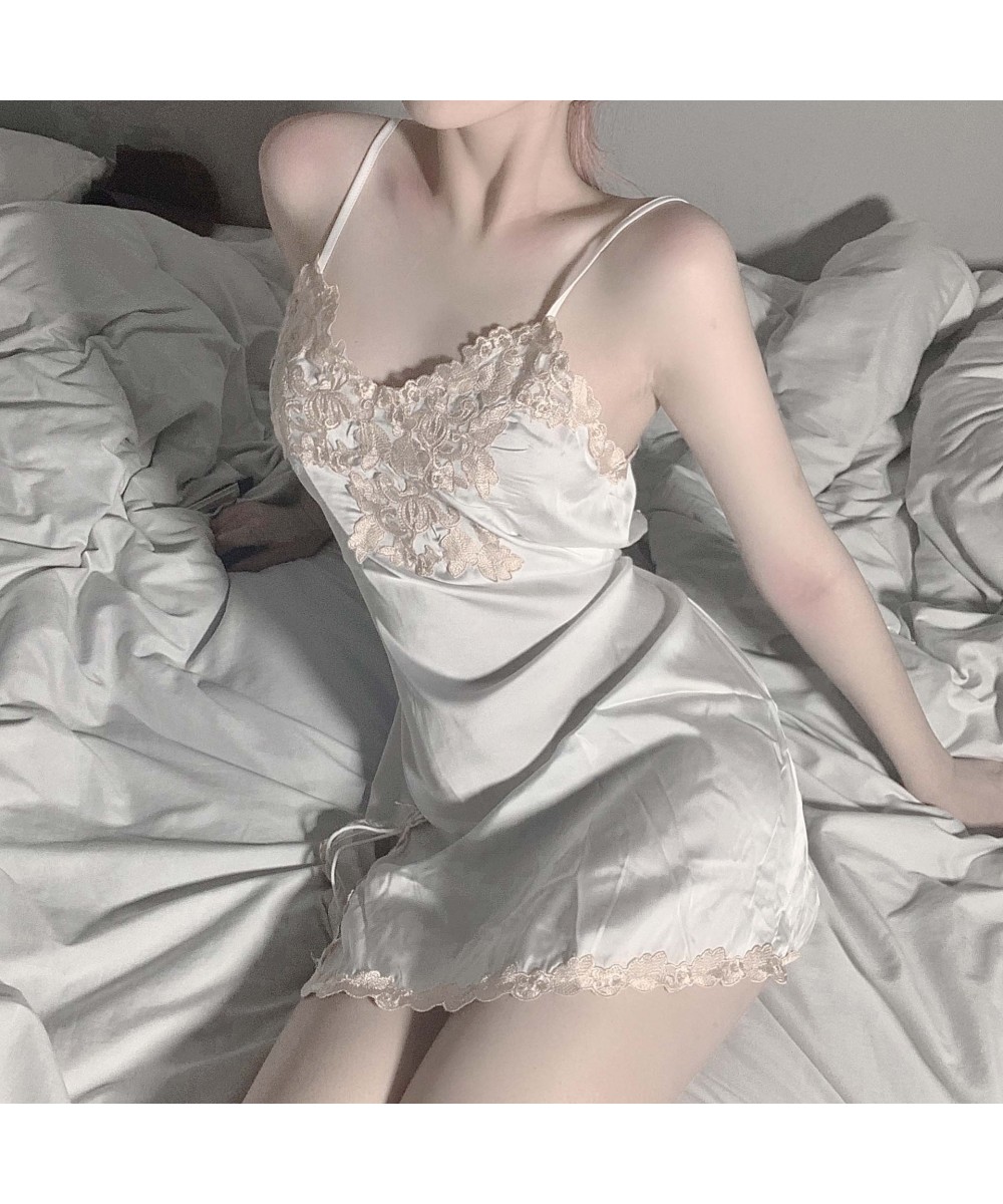 Sexy lace braces skirt women hot pajamas comfortable sleeping clothes colourful nightgown 5 colours $42.08 - Sleepwears