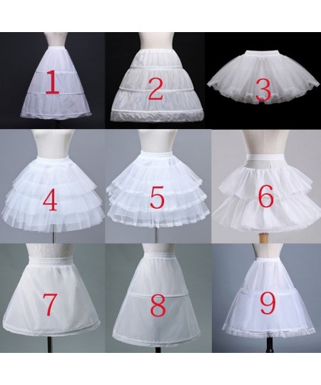 Flower Girls Petticoat Underskirt Cosplay Party Short Dress Jupon Enfant Fille Lolita Ballet Tutu Skirt Enaguas Sottogonna Mi...