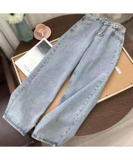 Streetwear Straight Pants Ladies Ripped Jeans Mid Waist Loose Wide Leg Pants Ladies Jeans Y2K Summer High Street Cargo Pants ...