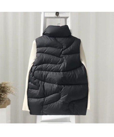 Sleeveless Down Jacket Women Autumn Winter Down Cotton Vest 2022 New Fashion Loose Thin Waistcoat Female Korean Sleeveless Co...