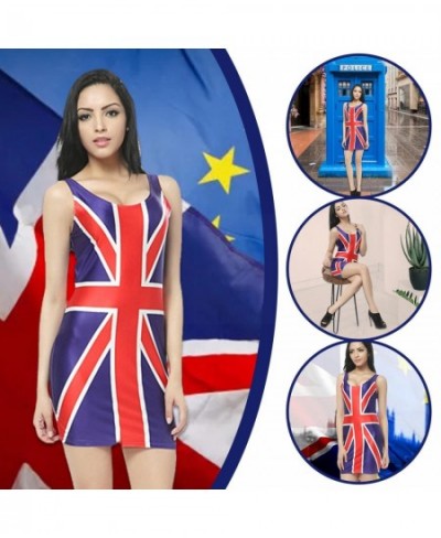 Union Jack Iphone Case Flare Dress Square Neck Dress British Britain Printed Dress Jack Great Flag Fashion Union Female Ele $...