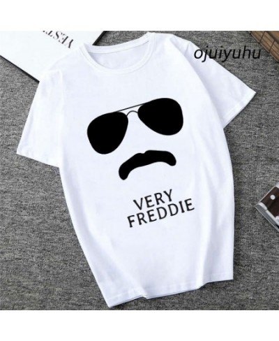 Unisex Freddie Mercury Shirt Women Summer Short Sleeve Tee Shirt Harajuku Tshirt The Queen Band Graphic Y2k T-shirt Female 90...