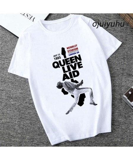 Unisex Freddie Mercury Shirt Women Summer Short Sleeve Tee Shirt Harajuku Tshirt The Queen Band Graphic Y2k T-shirt Female 90...