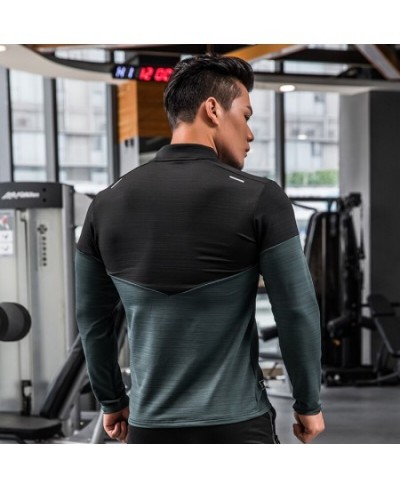 Dry Fit Compression Sport Shirt Men Rashgard Fitness Long Sleeves Running Sweatshirt Gym T-shirt Football Jersey Sportswear $...