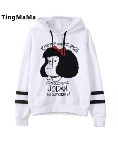 Mafalda Hoodies Female Korea Harajuku Printed Women Clothing Graphic Streetwear Unisex Cartoon Hip Hop Sweatshirts Female $26...