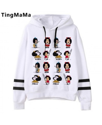 Mafalda Hoodies Female Korea Harajuku Printed Women Clothing Graphic Streetwear Unisex Cartoon Hip Hop Sweatshirts Female $26...