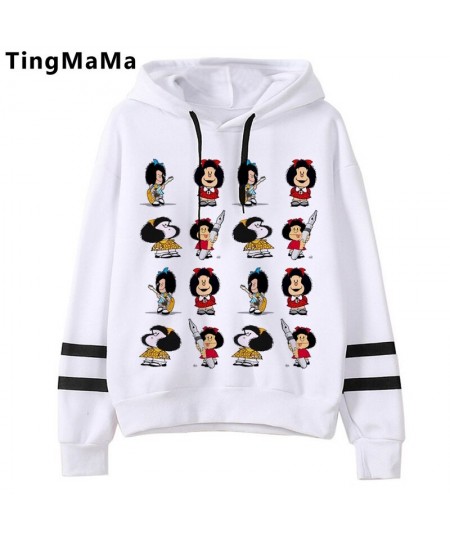 Mafalda Hoodies Female Korea Harajuku Printed Women Clothing Graphic Streetwear Unisex Cartoon Hip Hop Sweatshirts Female $26...