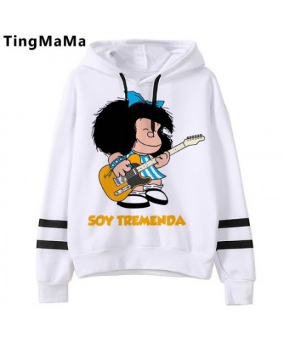 Mafalda Hoodies Female Korea Harajuku Printed Women Clothing Graphic Streetwear Unisex Cartoon Hip Hop Sweatshirts Female $26...