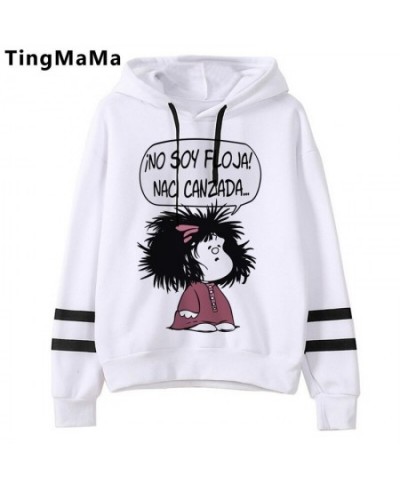 Mafalda Hoodies Female Korea Harajuku Printed Women Clothing Graphic Streetwear Unisex Cartoon Hip Hop Sweatshirts Female $26...