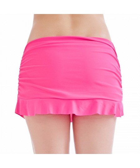 burst fold fold lotus leaf swimming skirt large size beach skirt pants with briefs $19.29 - Swimsuit