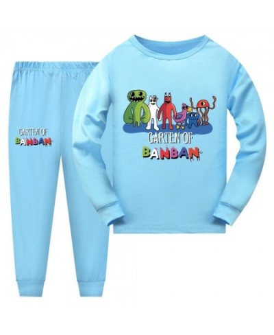 Anime Garden of banban Costume Kids Cartoon Pyjama Baby Girls Long Sleeve T Shirt Pants 2pcs Sets Teenager Boys Casaul $36.33...