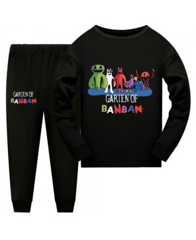 Anime Garden of banban Costume Kids Cartoon Pyjama Baby Girls Long Sleeve T Shirt Pants 2pcs Sets Teenager Boys Casaul $36.33...