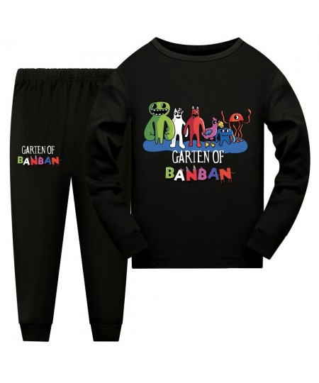 Anime Garden of banban Costume Kids Cartoon Pyjama Baby Girls Long Sleeve T Shirt Pants 2pcs Sets Teenager Boys Casaul $36.33...