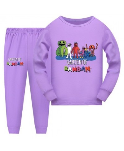 Anime Garden of banban Costume Kids Cartoon Pyjama Baby Girls Long Sleeve T Shirt Pants 2pcs Sets Teenager Boys Casaul $36.33...