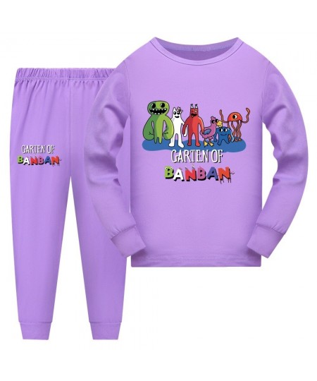 Anime Garden of banban Costume Kids Cartoon Pyjama Baby Girls Long Sleeve T Shirt Pants 2pcs Sets Teenager Boys Casaul $36.33...