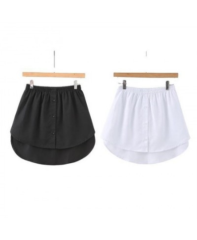 Women Fake Shirt Tail Blouse Hem Skirt Sweater Extender Detachable Underskirt A-Line Underskirt DIY Women Garments Accessorie...