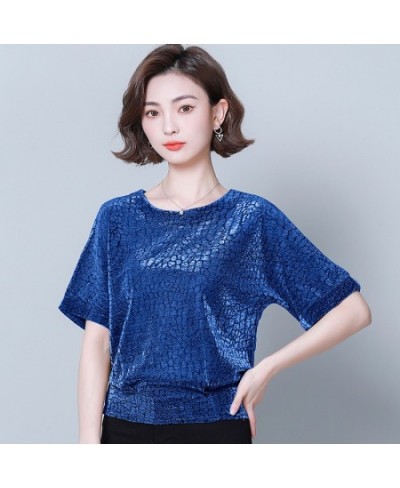 Fashion Elegant Shiny Sequin Blouse Glitter Shirt Tops Tunic Women Blouses Red Black Shine Women Blouses Plus Size 4XL 14081 ...