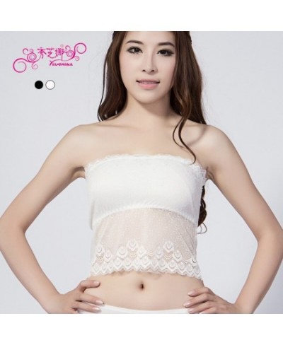 New Fashion 2023 Women's Tube Top Lace Bandeau Top Bra Straped Swimsuit T-shirt Blouse Tube Top Sexy Woman Bralette Crop Top ...