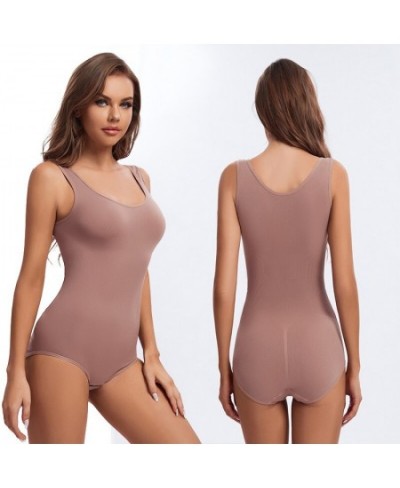 Plus Size 5XL Compression Belly Control Vest Bodysuit Women Body Shaper Shapewear Open-Crotch Slimming Underwear Stretch Cott...