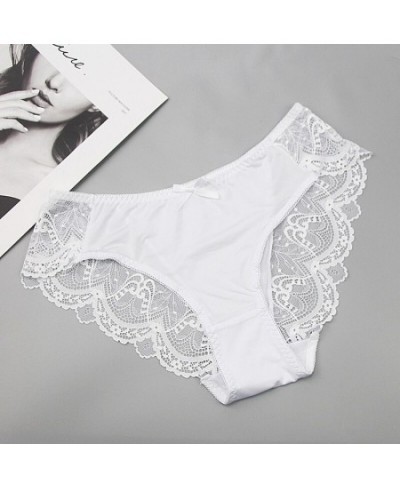 2022 Fashionable Womens Large Size XL XXL XXXL XXXXL Lace Panties Mid-Waist Ladies Thin Soft Underwear $15.09 - Underwear