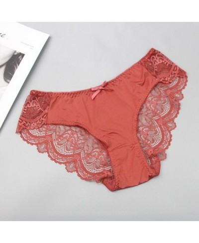 2022 Fashionable Womens Large Size XL XXL XXXL XXXXL Lace Panties Mid-Waist Ladies Thin Soft Underwear $15.09 - Underwear