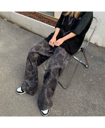 Oversize Casual Loose Wide Leg Trousers Ins Retro Teens Straight Trousers Hip hop Streetwear 2022 New Women's Clothing $37.03...