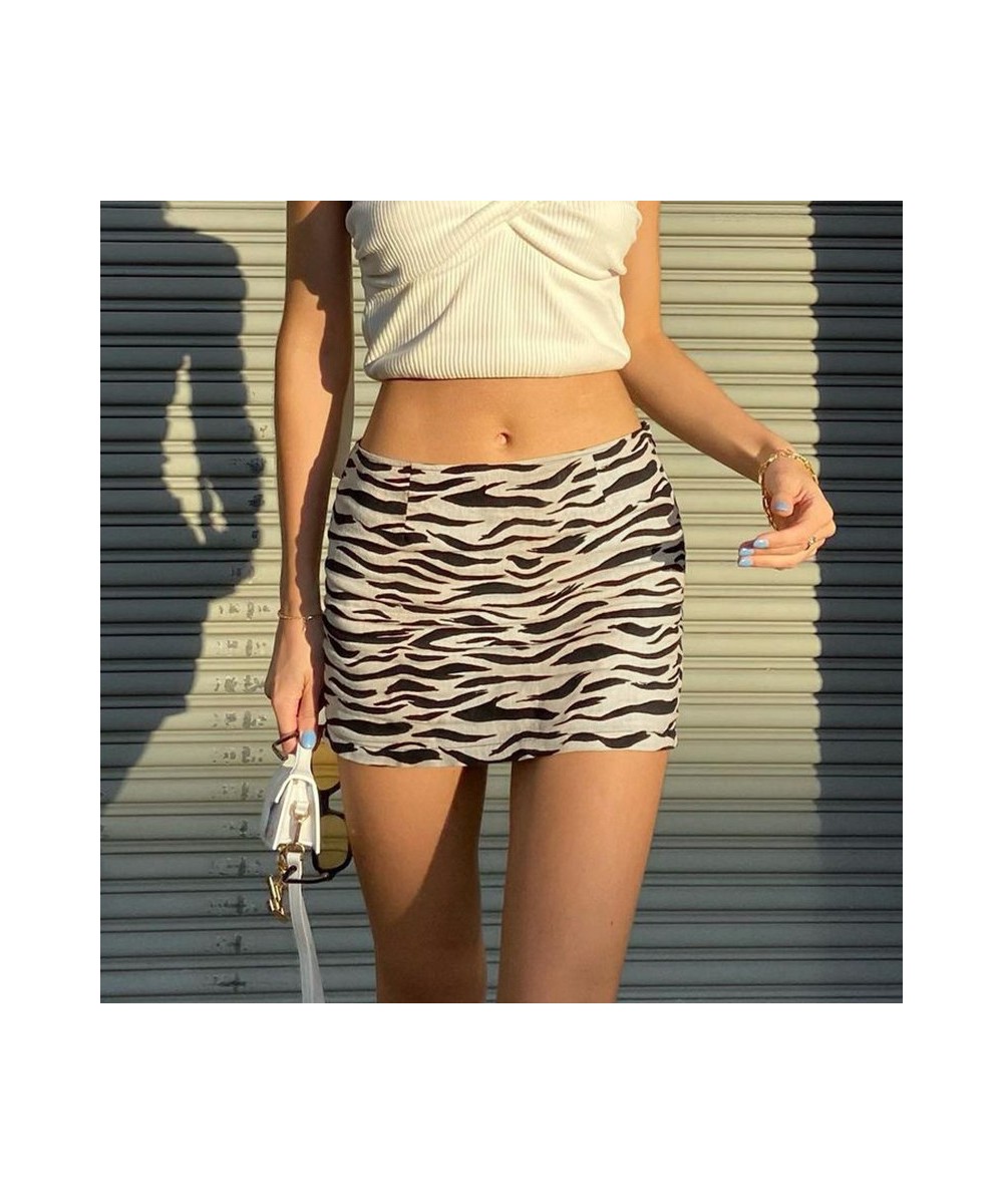 Sexy Zebra Print Stretch Tight-fitting Hip Skirt European and American Style 2023 Women's New Skirt Skirt $26.60 - Skirts