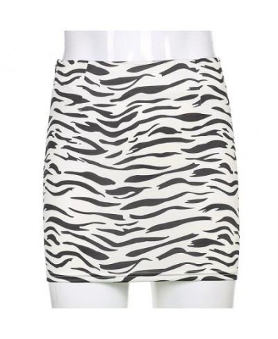 Sexy Zebra Print Stretch Tight-fitting Hip Skirt European and American Style 2023 Women's New Skirt Skirt $26.60 - Skirts