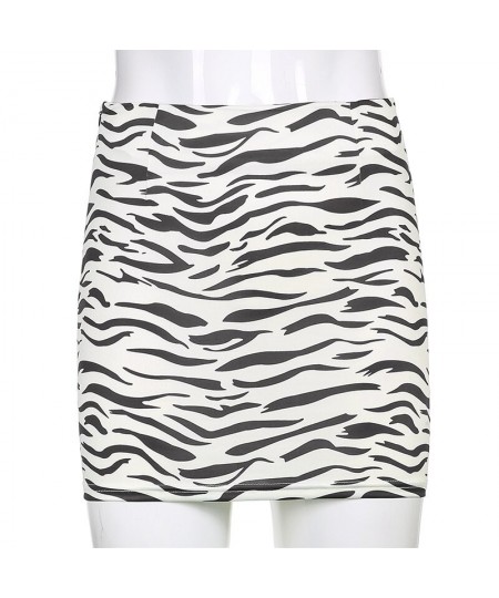 Sexy Zebra Print Stretch Tight-fitting Hip Skirt European and American Style 2023 Women's New Skirt Skirt $26.60 - Skirts