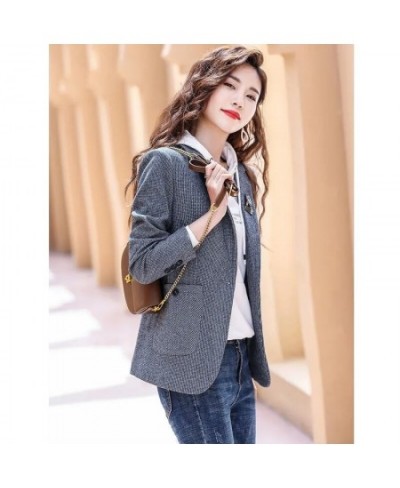 Blazer Women Spring and Autumn Casual Ladies Woolen Suit Jacket Female Design Sense Elegant Blouser Chaqueta De Traje 2022 Ne...