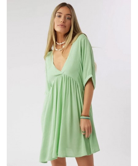 Black Sleepwear Women's Nightgown Lacing Backless Night Dress Sexy Mini Dress Deep V-Neck Half Sleeve Woman Dresses Green $41...