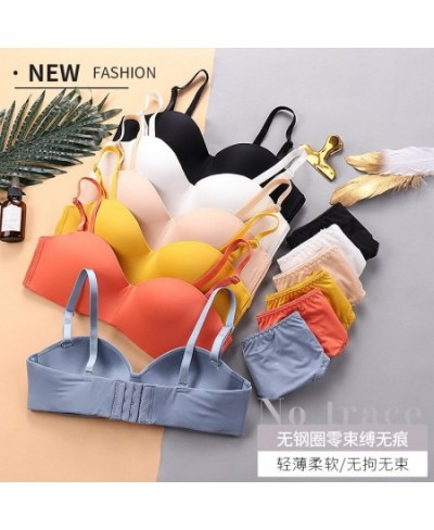 Underwear Women's Anti-skid Summer Thin Seamless Smooth Bra Gathers Girls Without Steel Ring Japanese $17.46 - Underwear