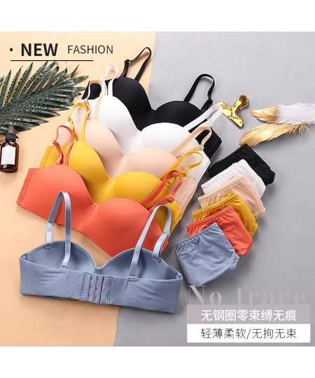 Underwear Women's Anti-skid Summer Thin Seamless Smooth Bra Gathers Girls Without Steel Ring Japanese $17.46 - Underwear