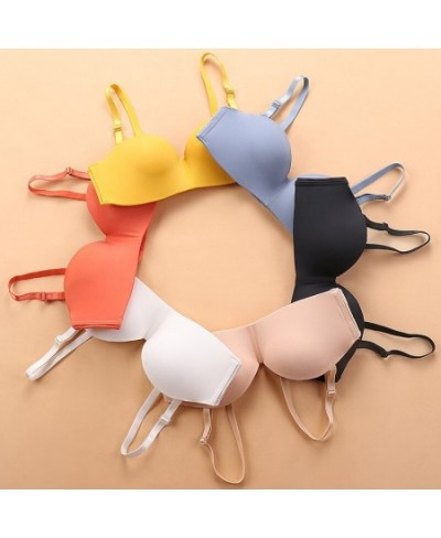 Underwear Women's Anti-skid Summer Thin Seamless Smooth Bra Gathers Girls Without Steel Ring Japanese $17.46 - Underwear