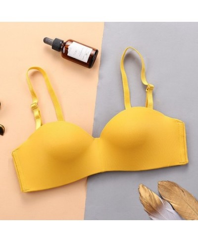 Underwear Women's Anti-skid Summer Thin Seamless Smooth Bra Gathers Girls Without Steel Ring Japanese $17.46 - Underwear