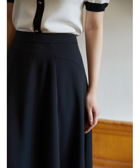 French Elegant Structure Split Skirt for Women Summer Commuting Office Lady High Waist Slimming Thin Umbrella Skirt Female $7...