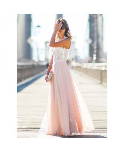 Women Long Chiffon Dress Formal Evening Party V neck Sleeveless Empire Ball Gowns Dresses New $31.40 - Dresses