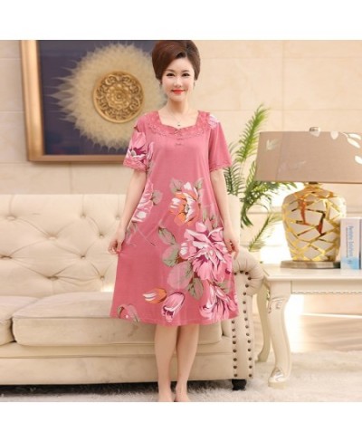 Elegant Floral Women Modal Cotton Long Nightgowns Sleepshirts Summer Home Dress Sleepwear Comfortable Nightdress Indoor $35.7...