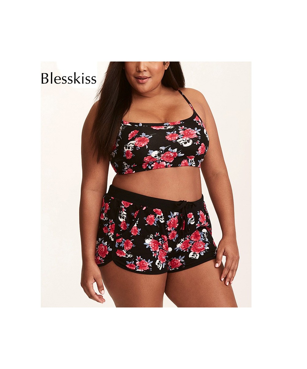 High Waist Swimsuit Bikini 2023 Plus Size Swimwear Women Large Bathing Suit With Shorts Swimming Suit For Ladies 5XL $35.74 -...