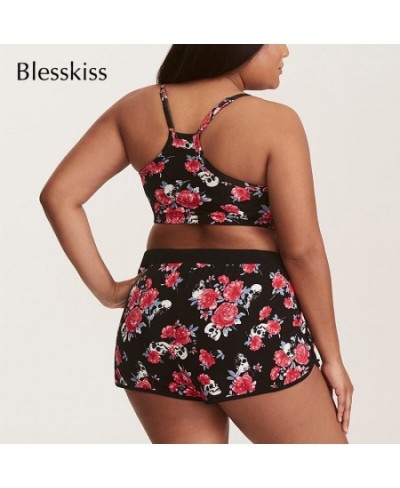 High Waist Swimsuit Bikini 2023 Plus Size Swimwear Women Large Bathing Suit With Shorts Swimming Suit For Ladies 5XL $35.74 -...