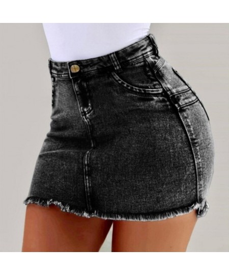 2023 New European and American Women's Denim Skirts Sexy High Waist Denim Hip Skirt Woman Y2k Black Skirt 4 Colors 6 Sizes $3...