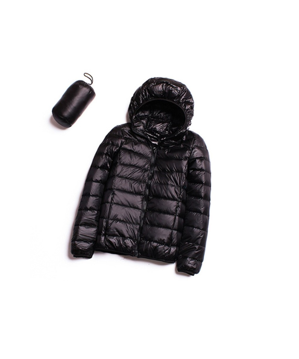 Women's Winter Ultra Light Down Jackets Hooded Slim Packable Down Coats Lady Autumn Winter Down Parkas Woman Outerwear $41.22...