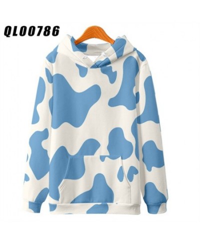 Fashion Black White Cow Pattern Print Hoodie Women Men Long Sleeve Sweatshirt Hoodies Casual Harajuku Jackets Coat $39.74 - H...