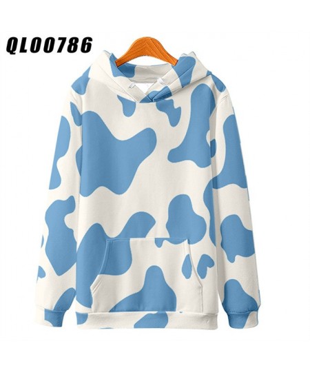 Fashion Black White Cow Pattern Print Hoodie Women Men Long Sleeve Sweatshirt Hoodies Casual Harajuku Jackets Coat $39.74 - H...