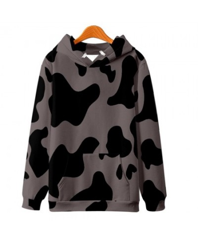 Fashion Black White Cow Pattern Print Hoodie Women Men Long Sleeve Sweatshirt Hoodies Casual Harajuku Jackets Coat $39.74 - H...