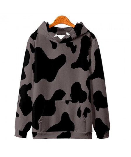 Fashion Black White Cow Pattern Print Hoodie Women Men Long Sleeve Sweatshirt Hoodies Casual Harajuku Jackets Coat $39.74 - H...