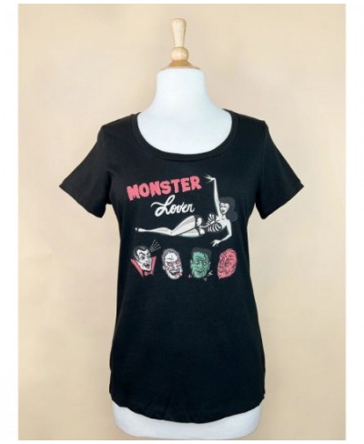 Colored Monster Lover cute T-shirt women 100% Cotton funny tumblr aesthetic graphic Vintage casual Fashion unisex tee top $27...