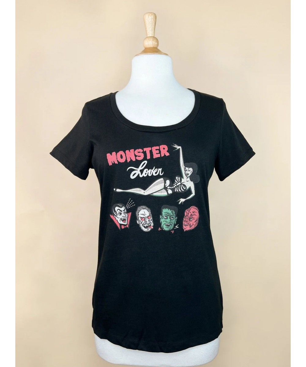 Colored Monster Lover cute T-shirt women 100% Cotton funny tumblr aesthetic graphic Vintage casual Fashion unisex tee top $27...