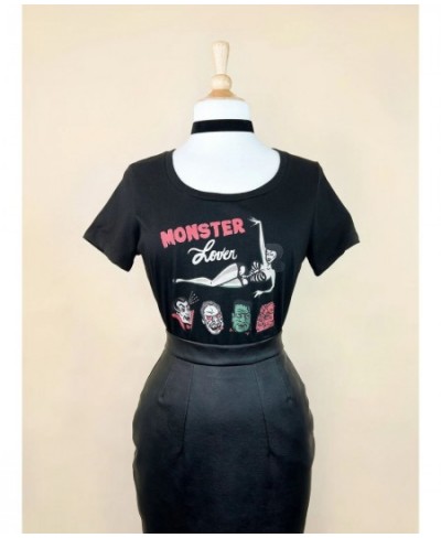 Colored Monster Lover cute T-shirt women 100% Cotton funny tumblr aesthetic graphic Vintage casual Fashion unisex tee top $27...