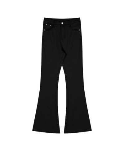 Women Jeans Denim Pant with Heart Fringe Pocket High Waist Flare Trouser Slight Bootcut Bell Bottom pantolon y2k clothes kore...